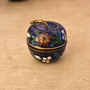Vintage cloissone trinket box